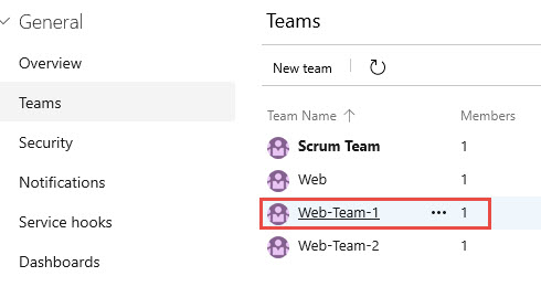 Click on Team-1
