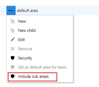 Include sub areas