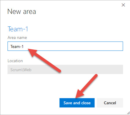 Team-1 area path